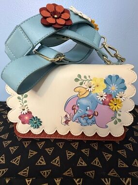 Loungefly Disney Dumbo Floral Crossbody Bag